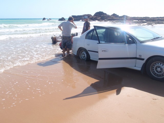 How not to launch you boat in Broome!